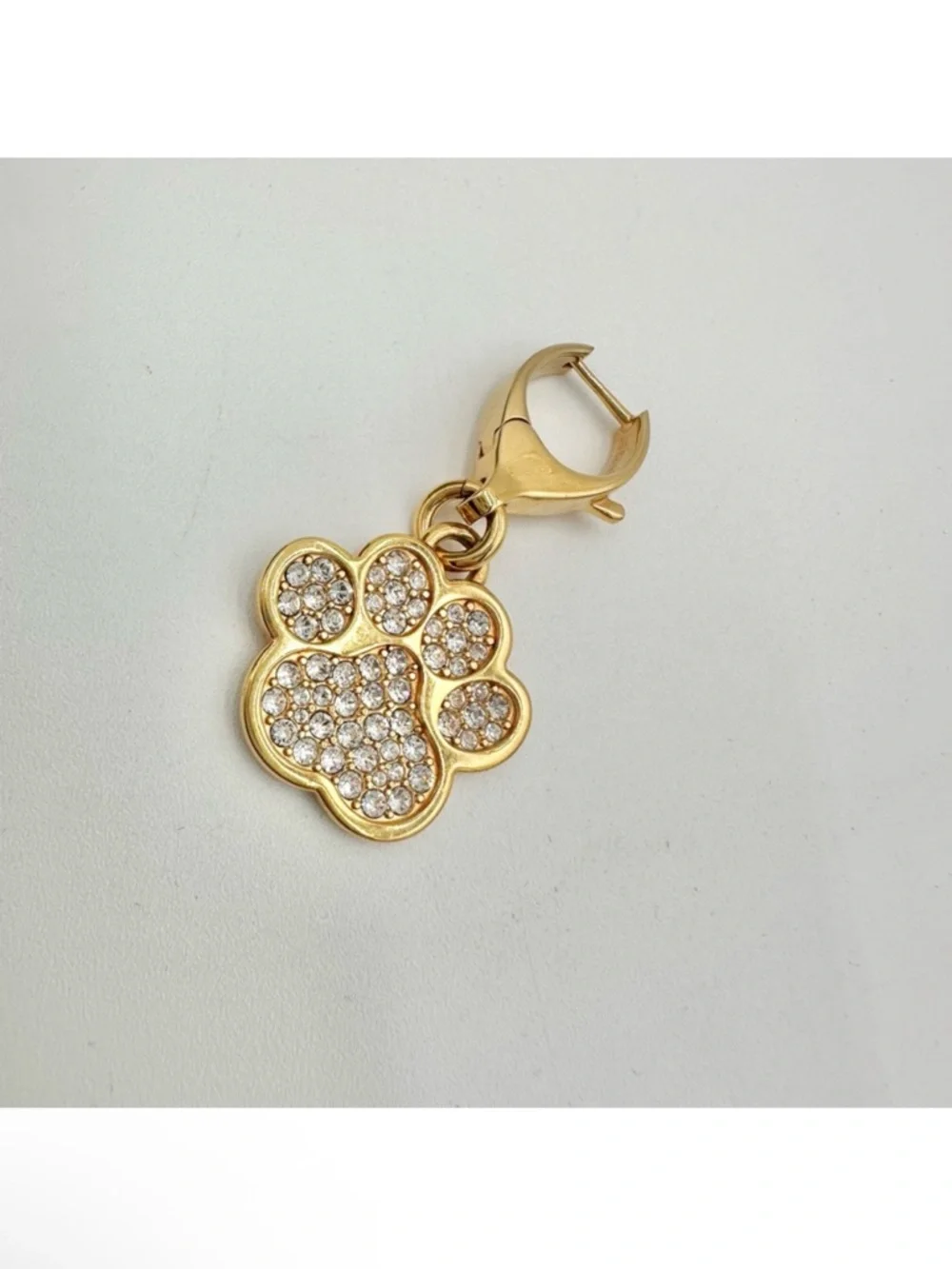 Balenciaga Puppy - Gold Crystal Dog Bone and Paw, New in Box with Dust Bag - Picture 5 of 9